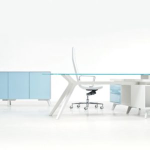 Schreibtisch Weiss Design FR-F939