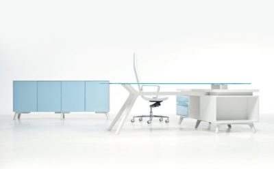 Schreibtisch Weiss Design FR-F939